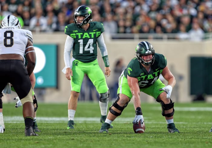 Matt Allen has plenty of experience starting at center for the Spartans.